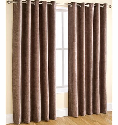 Mocha Essentials chenille curtain range, mocha