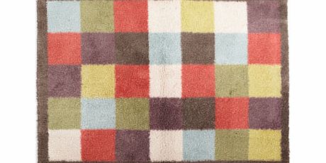 Multi Check Hug Rug Doormat, multi 30905189530