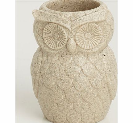 Natural owl shaped tumbler, sand 1942430266