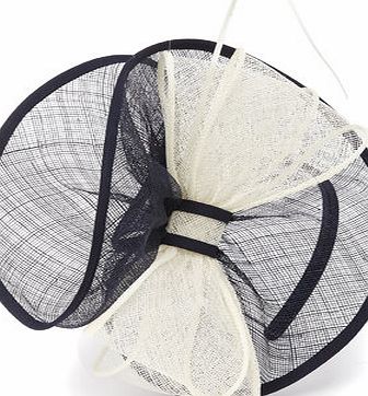 Bhs Navy Folded Disc Headband Fascinator, navy