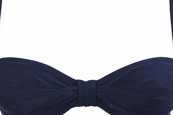 Bhs Navy Great Value Plain Underwired Bikini Top,