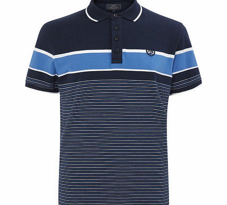 Bhs Navy Striped Polo Shirt, NAVY BR52J08GNVY