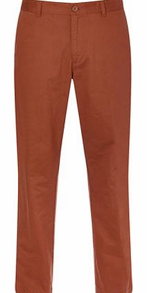 Bhs Orange Flat Front Chinos, ORANGE BR58A03DRED