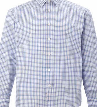 Bhs Orange Highlight Checked Point Collar Shirt,