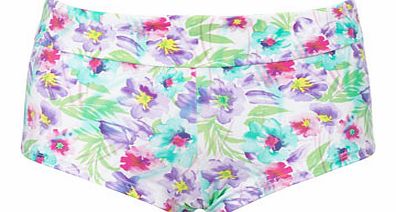 Bhs Pastel Floral Print Shorts, white/multi 279557550