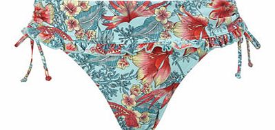 Bhs Persian Paisley Print Bikini Bottoms, aqua mix