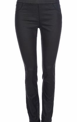 Petite Black Coated Jean, black 12032488513