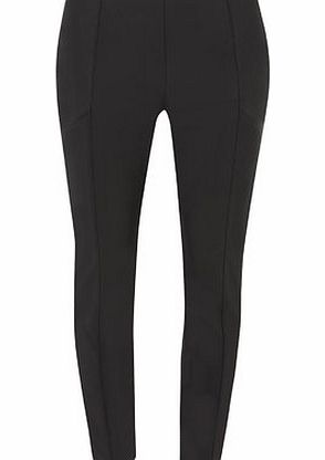 Bhs Petite Black Leather Look Treggings, black