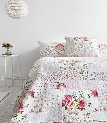 Bhs Pink Esther Bedspread, pink 31800320528