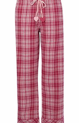 Bhs Pink Multi Scottie Check Pyjama Pant, multi pink