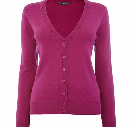 Bhs Pink V Neck Cardigan, pink 588050528