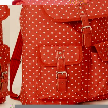 Bhs Polka Dot coolbag rucksack, red 9576963874