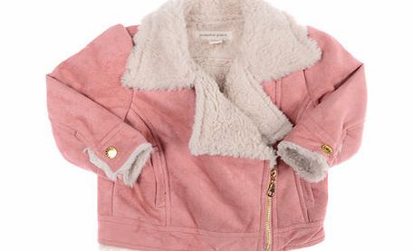 Bhs Pumpkin Patch Girls Pink Biker Jacket, pink