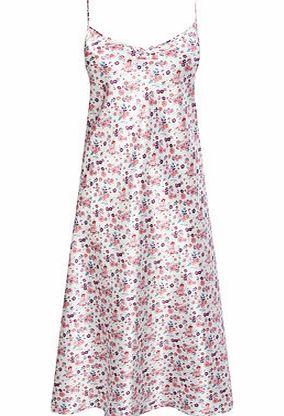 Bhs Purple Multi 2 Pack Long Floral Chemise, purple