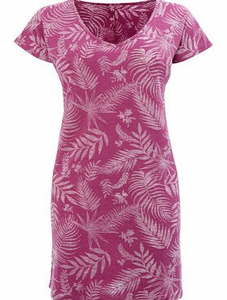 Bhs Purple Palm Print Jersey Cover Up, light purple