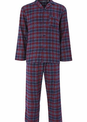 Bhs Red Brushed Cotton Pyjamas, Red BR62J24FRED