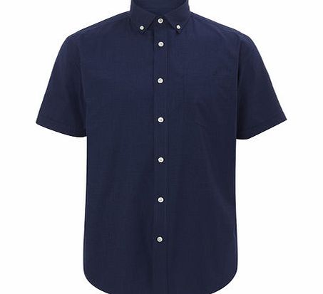 Bhs Short Sleeve Plain Shirt, Blue BR51V03GBLU