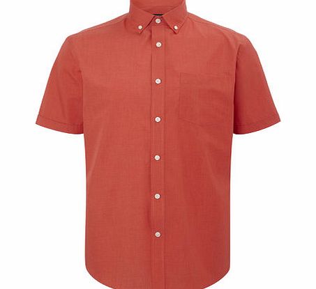 Bhs Short Sleeve Plain Shirt, Orange BR51V02GORG