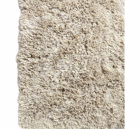 Bhs Silver Capri Shaggy Shimmer Rug 160x230cm,