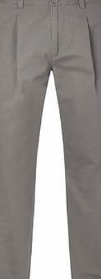 Bhs Smoke Grey Pleat Front Chinos, and relaxed fit.