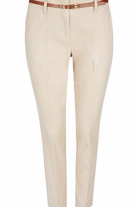 Bhs Stone Cigarette Petite Trousers, stone 12023900263