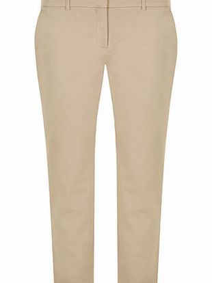 Bhs Stone cotton skinny crop trouser, stone