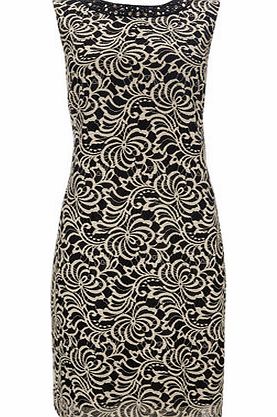 Bhs Stone Lace Embellished Dress, stone 12034762730