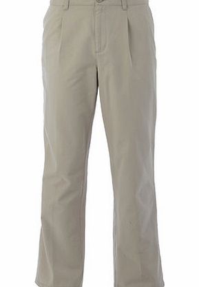 Bhs Stone Pleat Front Chinos, Cream BR58B02GNAT