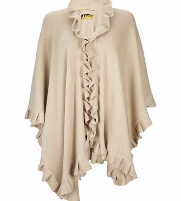 Bhs Stone Ruffle Wrap, stone 12031522730