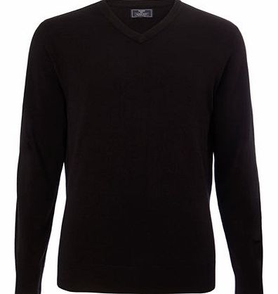 Bhs Supersoft V Neck Black Jumper, Black BR53A01BBLK