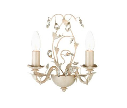 bhs Tahlia wall light, cream gold