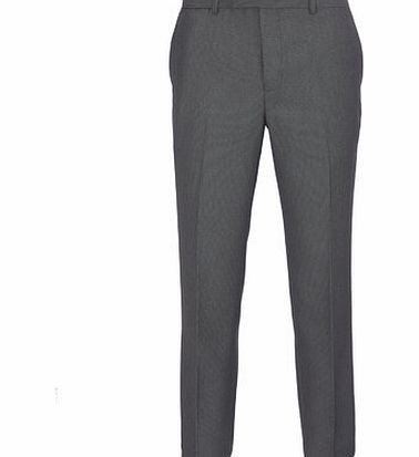 Bhs Tailored Grey Birdseye Trousers, Grey BR65T05GGRY