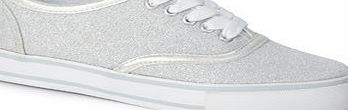 Bhs #TammyGirl Silver Glitter Trainers, silver