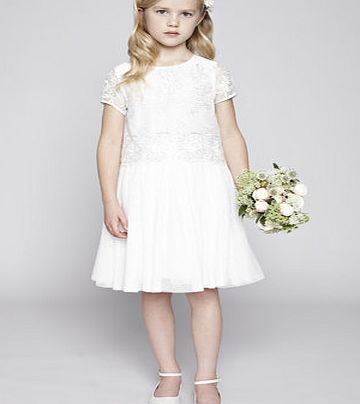 Tilly Ivory Flower Girl Dress, ivory 6505200904