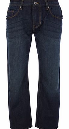 Bhs Trait Dirty Tint Relaxed Fit Jeans, Blue