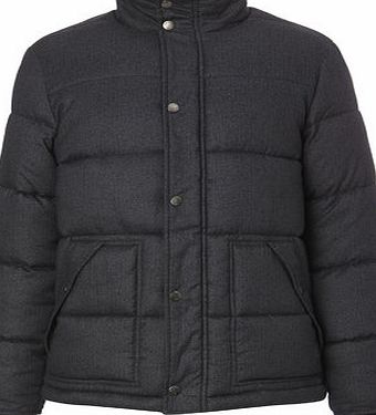 Bhs Trait Herringbone Puffer Jacket, Grey BR56A08FGRY