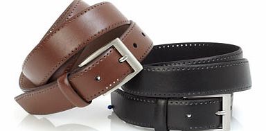 Twin Pack Formal Belts, Black BR63F06DBLK