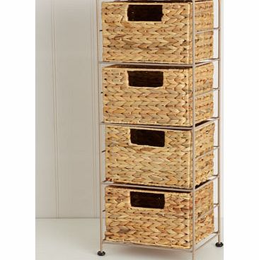 Bhs Waterhyacinth Narrow 4 Drawer, natural 1921480438