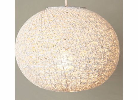 White Abaca Ball Shade, white 9724390001