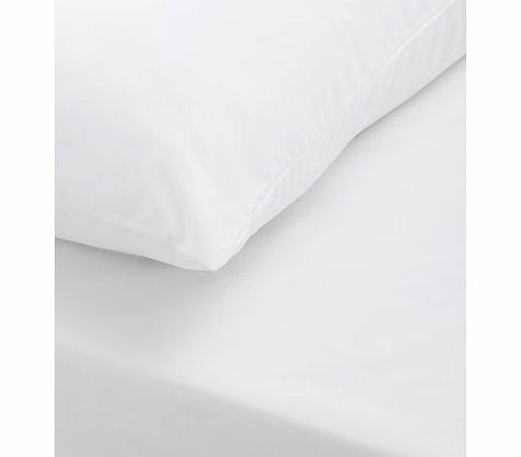 Bhs White brushed flat king sized sheet, white