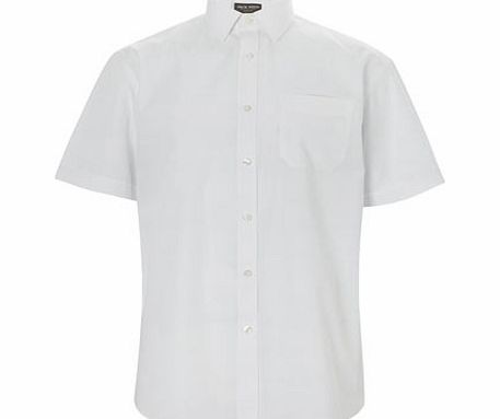 Bhs White Short Sleeve Shirt, White BR66S01FWHT