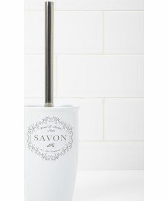 Bhs White Vintage Toilet Brush, white 1944380306