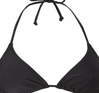 Bhs Womens Black Great Value Plain Triangle Bikini