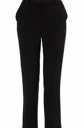 Bhs Womens Black Grosgrain Trousers, black 318868513