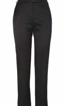 Bhs Womens Black Jacquard Trouser, black 318948513