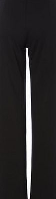 Bhs Womens Black Side Tab Ponte Fabric Straight Leg