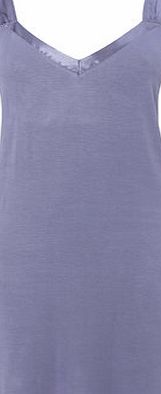 Bhs Womens Blue Viscose Plain Chemise, blue 718951483