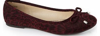 Womens Burgundy Ballet Pump, burgundy 2844120012