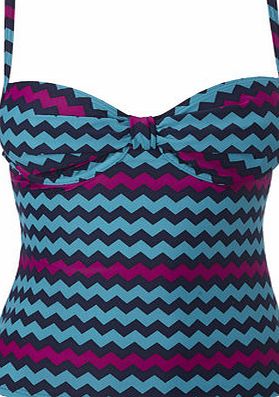 Bhs Womens Green Multi Great Value Chevron Print