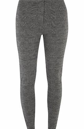 Bhs Womens Grey Check Tregging, grey 19124450870